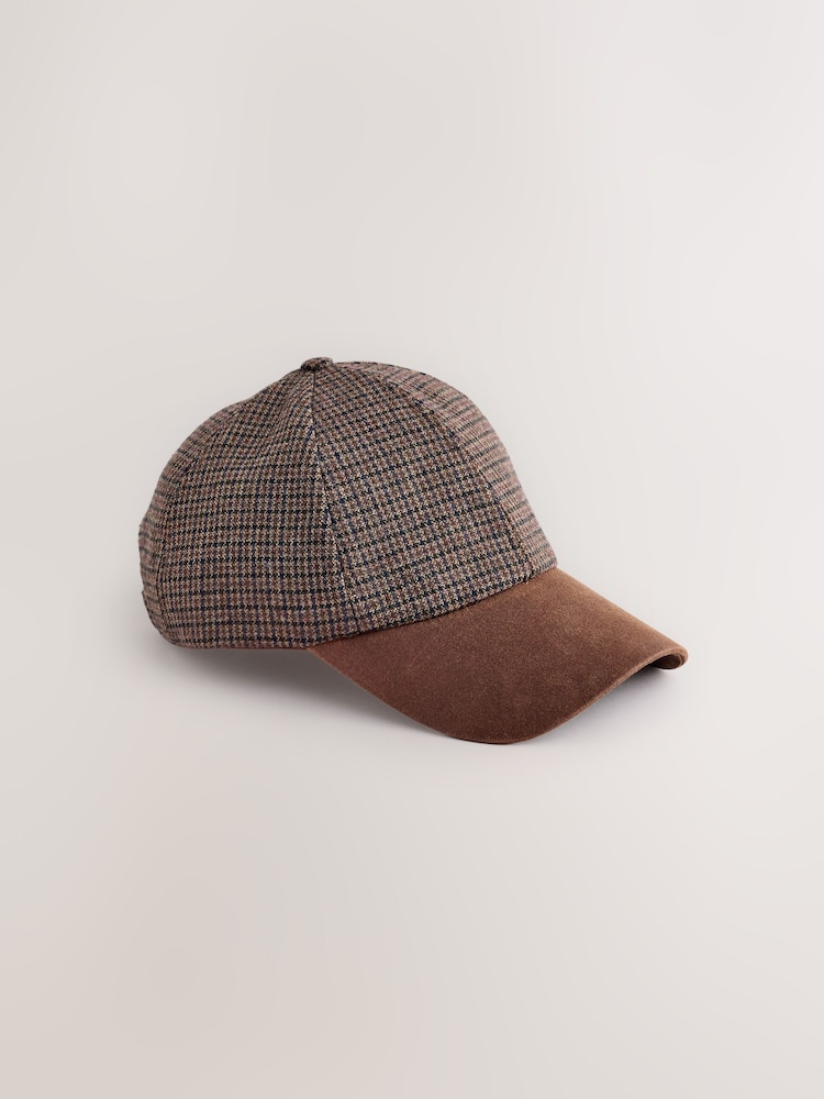 Hnědá - Contrast Peak Check Cap - Obrázek 1 z 3 Hnědá - Contrast Peak Check Cap - Obrázek 1 z 3