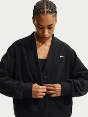 Schwarz - Nike One Polar Fleece Cardigan - Bild 4 von 5