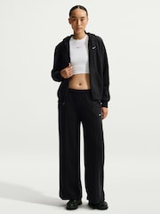 Nike Black Studio Fleece Plush Full-Zip Hoodie - Image 2 of 5