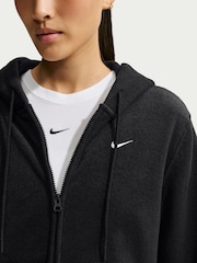 Nike Black Studio Fleece Plush Full-Zip Hoodie - Image 3 of 5