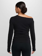 Nike Black One Dri-Fit Relaxed Boat Neck Femme Top - Image 2 of 3