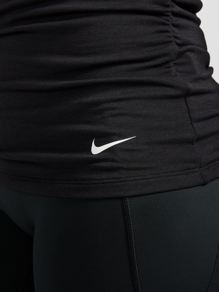 Nike Black One Dri-Fit Relaxed Boat Neck Femme Top - Image 3 of 3 Nike Black One Dri-Fit Relaxed Boat Neck Femme Top - Image 3 of 3