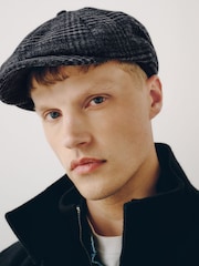 Grey Check Bakerboy Hat - Image 1 of 6