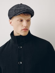 Grey Check Bakerboy Hat - Image 2 of 6