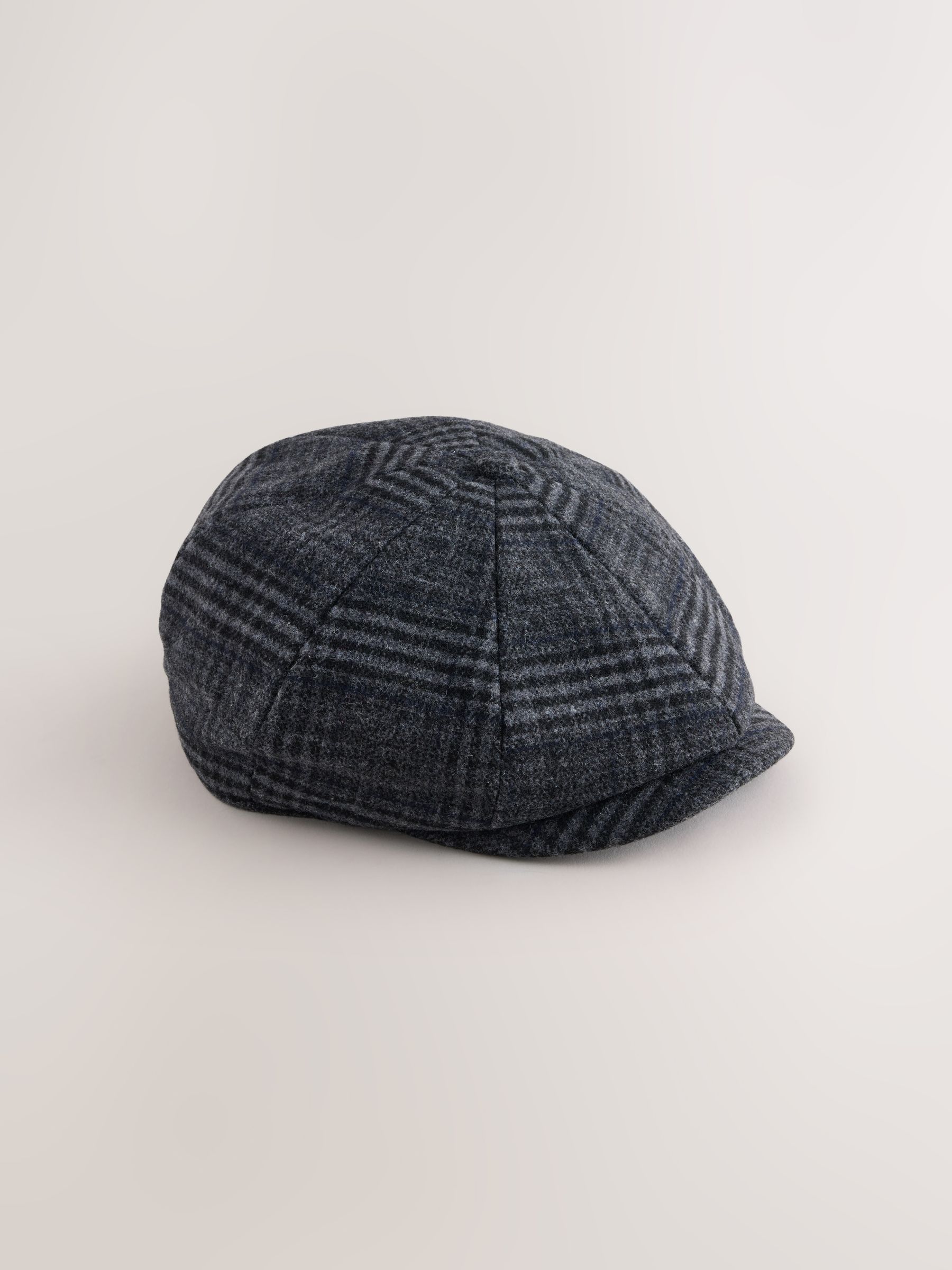 Buy Grey Check Bakerboy Hat from Next Saudi Arabia