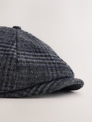Grey Check Bakerboy Hat - Image 4 of 6