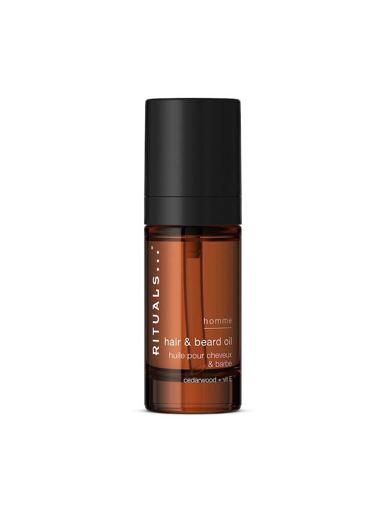 Rituals Homme Hair & Beard Oil Cedar Wood + Vitamin E 30ml - Image 1 of 5