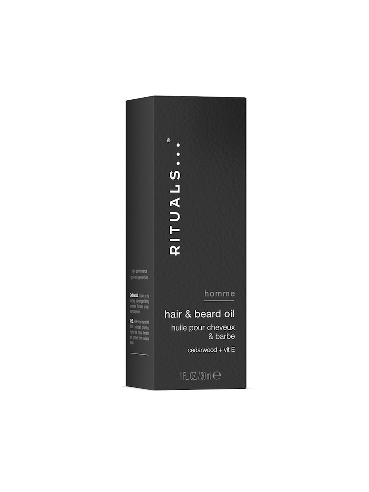 Rituals Homme Hair & Beard Oil Cedar Wood + Vitamin E 30ml - Image 2 of 5