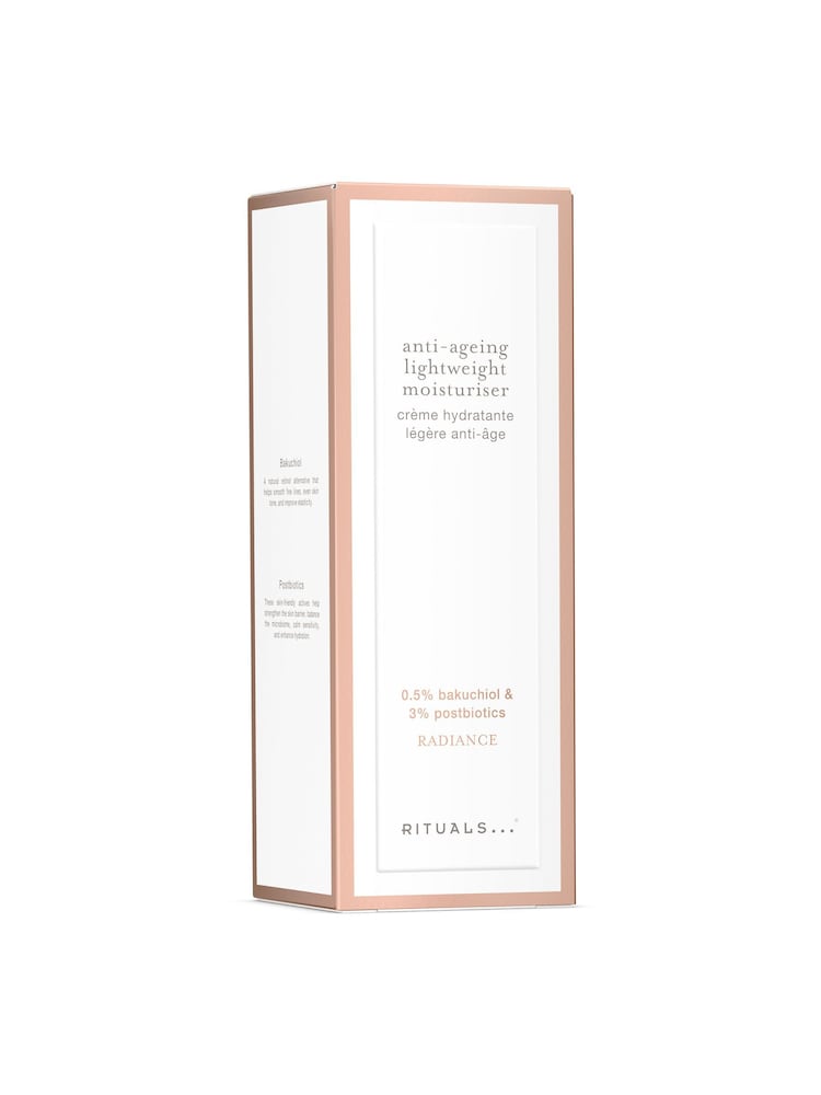 Rituals Anti-Ageing Lightweight Moisturiser 0.5% Bakuchiol + 3% Postbiotics 50ml - Image 2 of 5 Rituals Anti-Ageing Lightweight Moisturiser 0.5% Bakuchiol + 3% Postbiotics 50ml - Image 2 of 5