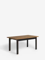 Dark Natural Bronx Oak Effect 6 to 8 Seater Extending Dining Table - Image 7 of 9