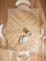 Hayford Herringbone 4 to 6 Seater Extending Dining Table - Bild 3 von 6