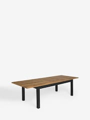 Dark Natural Bronx 6 to 10 Seater Extending Dining Table - Image 7 of 10
