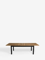 Dark Natural Bronx 6 to 10 Seater Extending Dining Table - Image 8 of 10