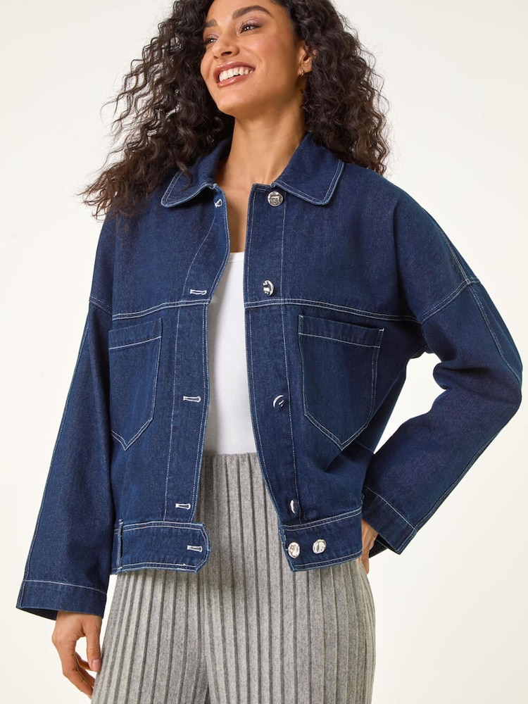 Romanデニムボクシーポケットジャケット - 画像 2 / 5