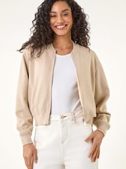 Roman Metallic Knitted Bomber Jacket - Image 4 of 5