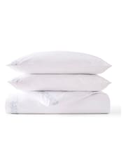 Christy Blue Mistletoe Embroidered Duvet Cover & Pillowcase Set - Image 5 of 5