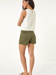 Roman White Floral Embroidered Top - Image 3 of 5