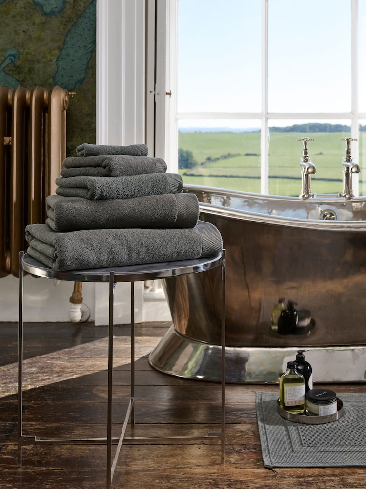 Christy Soot Luxe Heavyweight 100% Turkish Cotton Towel - Image 1 of 3