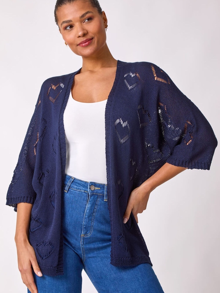 Roman ポインテル ハート ニット カーディガン - 画像 1 / 5