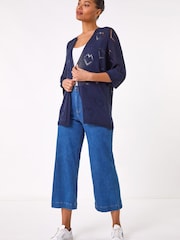 Roman ポインテル ハート ニット カーディガン - 画像 2 / 5