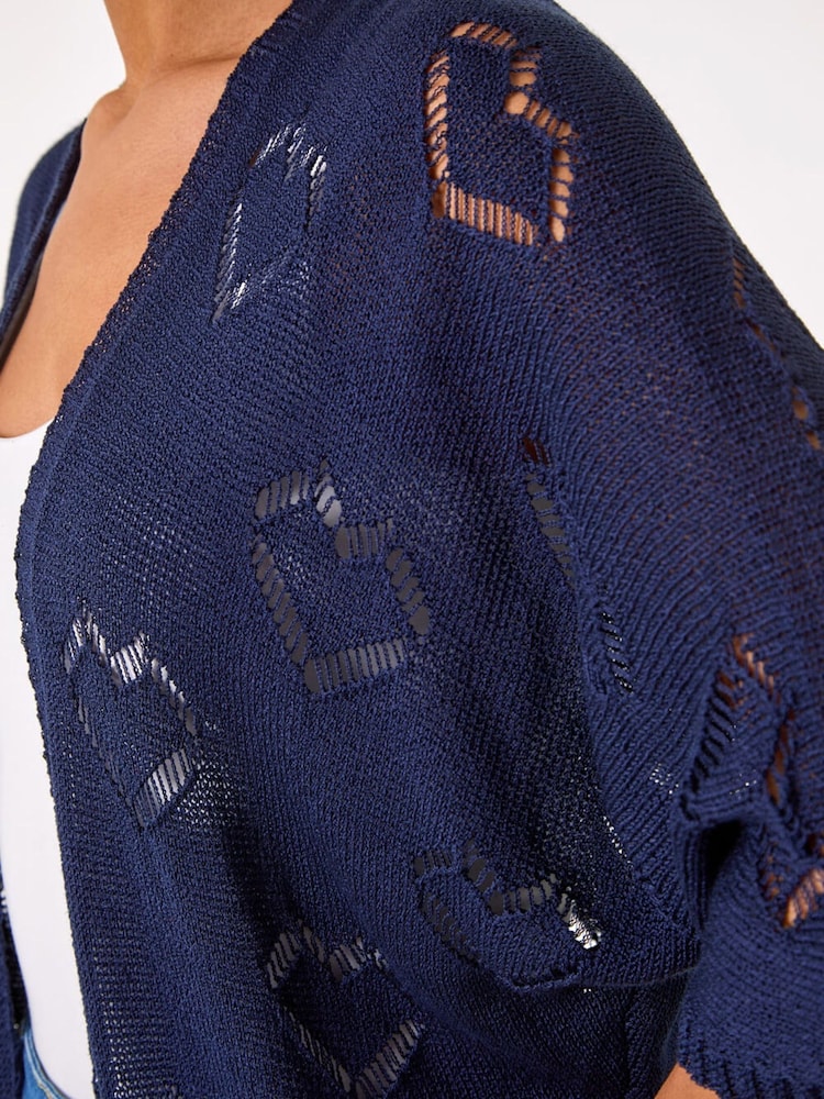 Roman ポインテル ハート ニット カーディガン - 画像 5 / 5