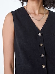 Roman וסט מכופתר מתערובת פשתן - תמונה 5 מתוך 5