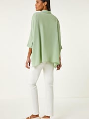 Roman Green Relaxed Smart Stretch Shirt - Image 3 of 5