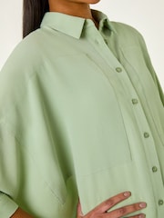 Roman Green Relaxed Smart Stretch Shirt - Image 5 of 5