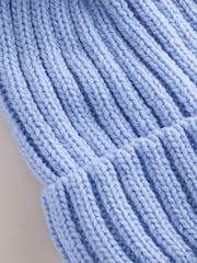 Mavi - Rib Pom Beanie (3ay-16il) - 3şəkildən 3 şəkil