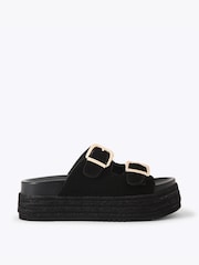 Carvela Black Perla Flatform Sandals - Image 2 of 5