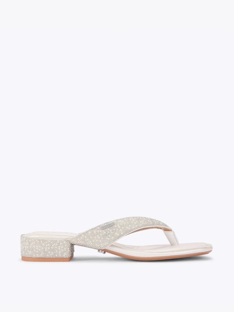 Carvela White Portici Sandals - Image 1 of 4