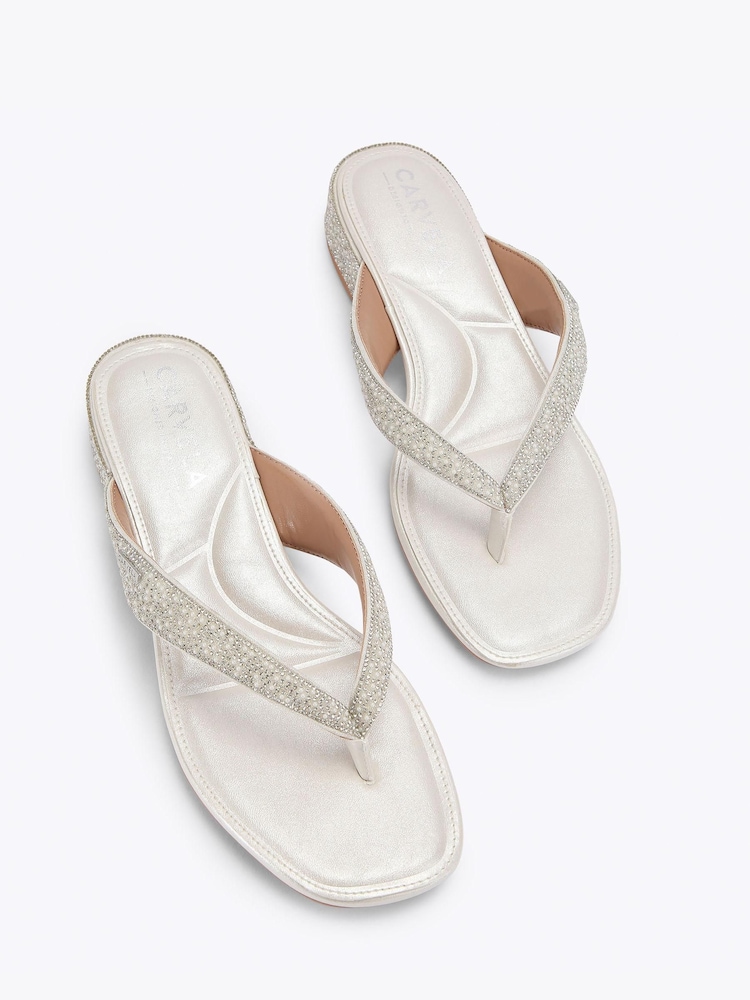 Carvela White Portici Sandals - Image 2 of 4
