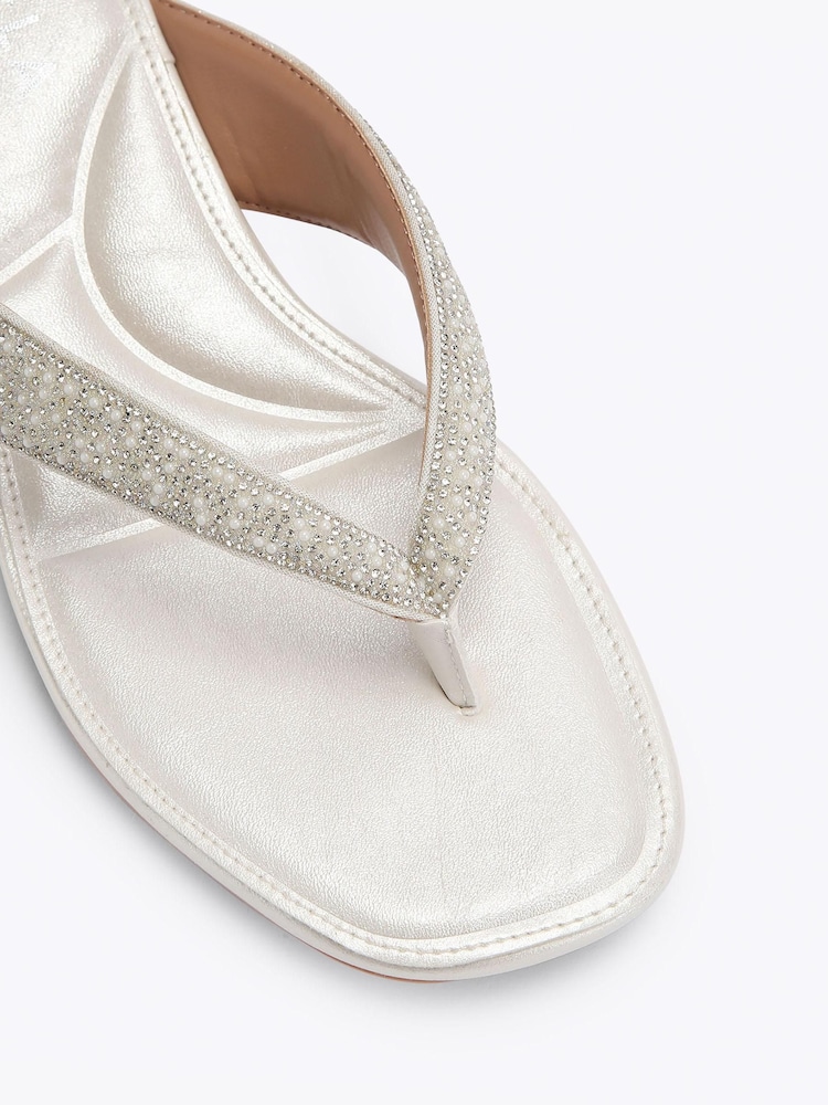 Carvela White Portici Sandals - Image 5 of 5 Carvela White Portici Sandals - Image 5 of 5