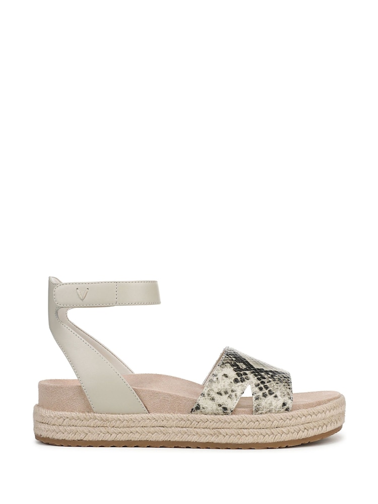 Crema - Vionic Yucca Regular Fit Arch Support Espadrille Sandals - Imagen 1 de 7