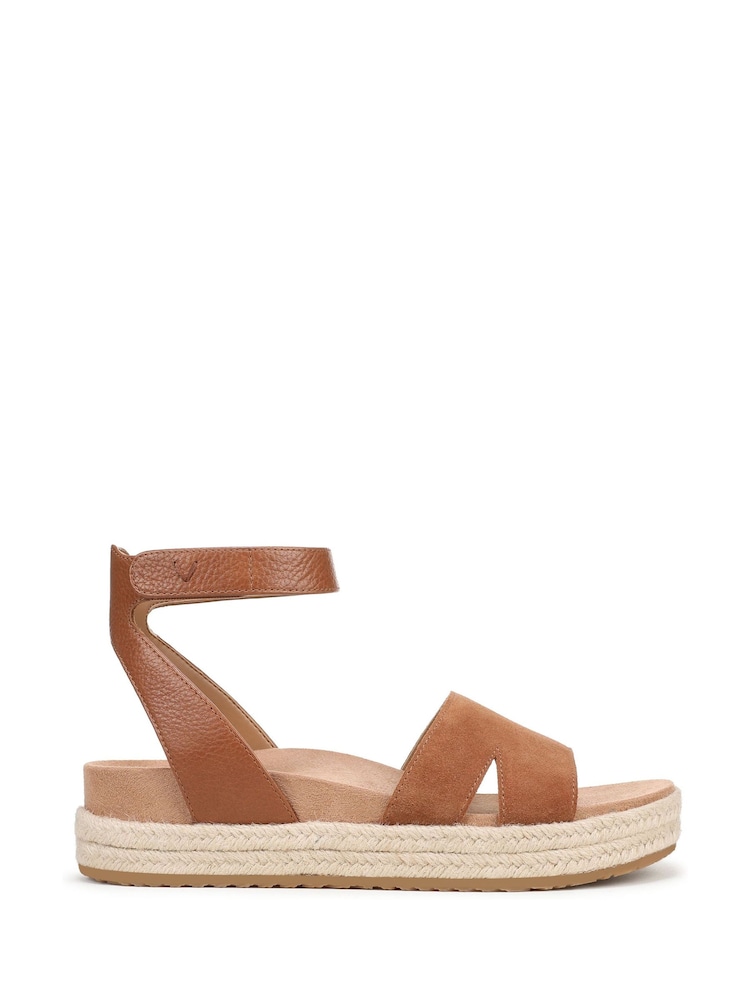 Marrón - Vionic Yucca Regular Fit Arch Support Espadrille Sandals - Imagen 1 de 7