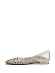 Vionic Gold Gracia Woven Regular Fit Arch Support Ballet Flats - Image 3 of 7