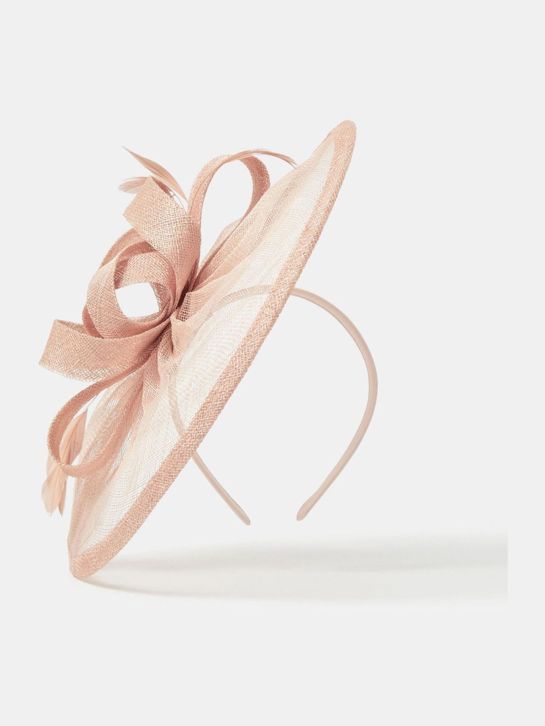 Structured Disc Fascinator Buy Accessorize Pink Bow Feather Disc Fascinator from the Next UK ...