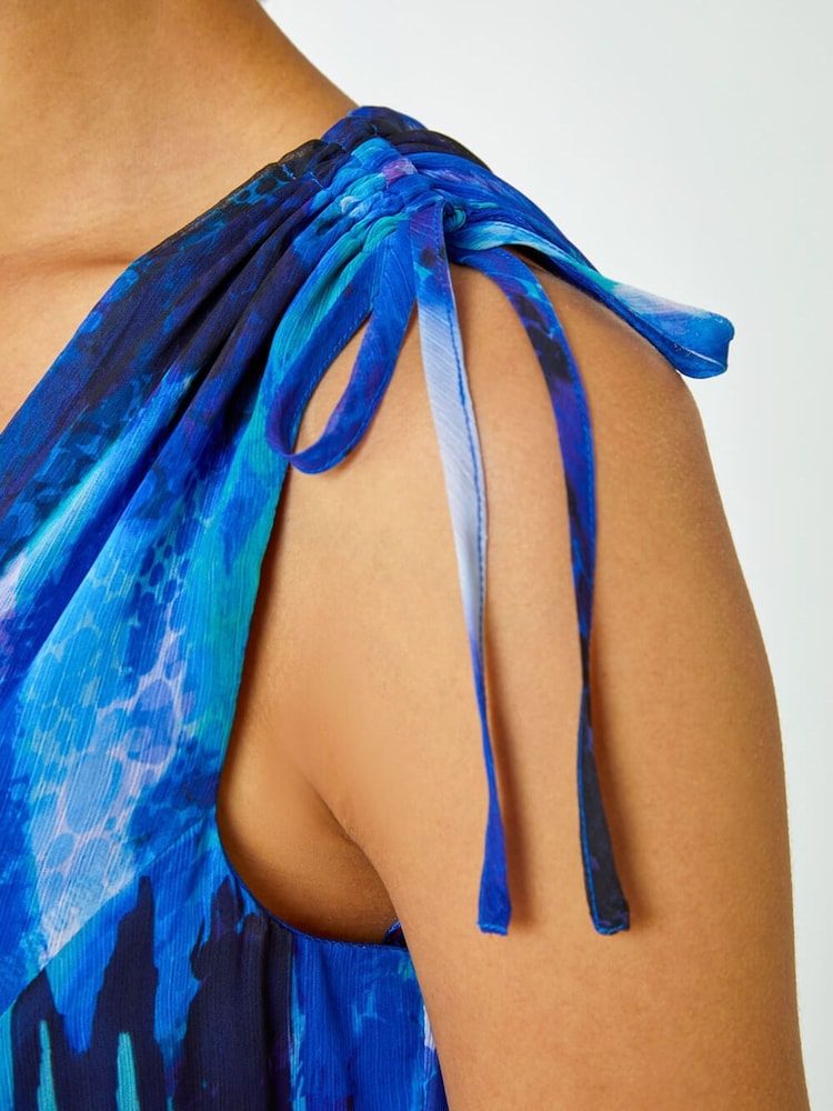 Roman Sleeveless Abstract Print Maxi Dress - Image 5 of 5 Roman Sleeveless Abstract Print Maxi Dress - Image 5 of 5