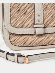 Accessorize Cream Woven Crossbody Bag - Image 2 of 3