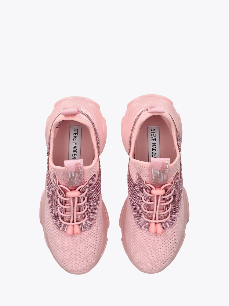 Steve Madden Pink Match-Re Trainers - Image 2 of 4