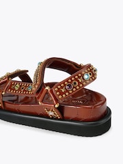 Kurt Geiger London Brown Orson Sandals - Image 4 of 4