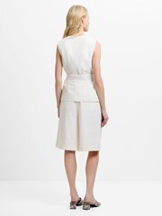 French Connection White Raquel Wrap Tie Waistcoat - Image 2 of 6