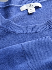 The Set 3 Pack Soft Knit Crew Neck Long Sleeve Jumpers Antique White/Nouvean Navy/Black - Image 9 of 10