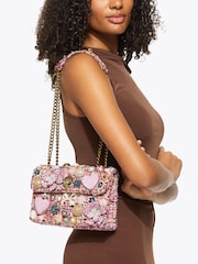 Kurt Geiger London Pink Medium Kensington Bag - Image 5 of 5