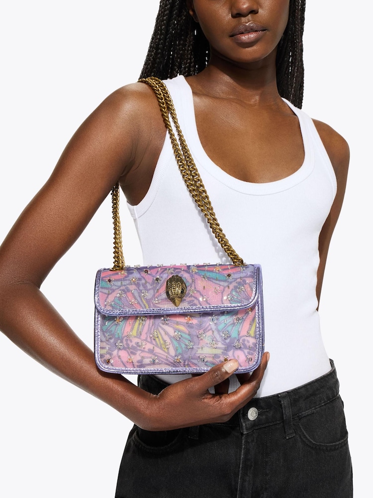 Kurt Geiger London Lilac Mini Kensington Bag - Image 5 of 5