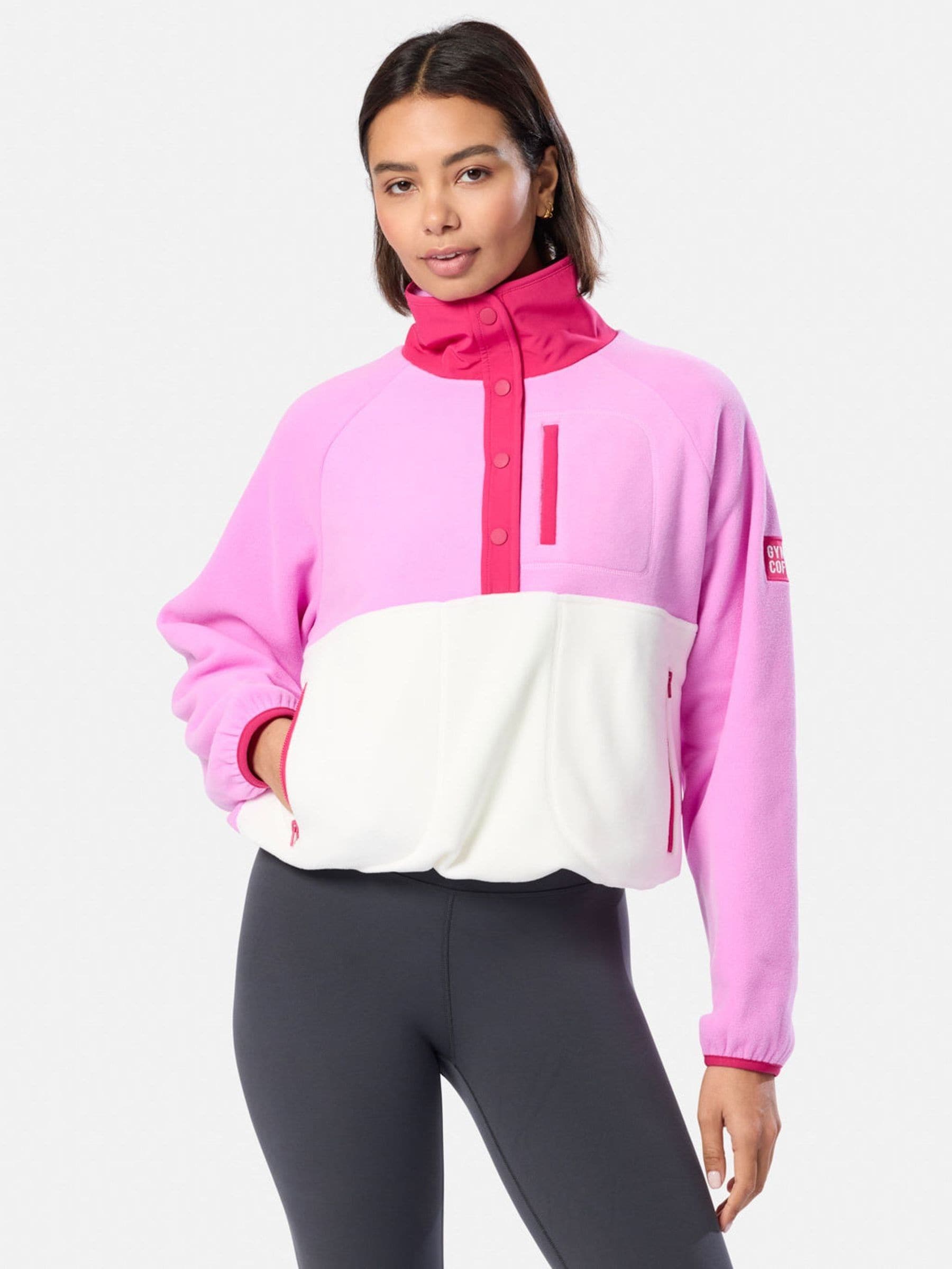 Buy Gym + Coffee Pink Snap Polar Fleece from the Next UK online shop