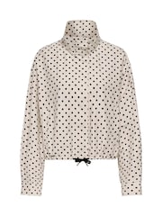 Wit - ONLY Polka Dot Funnel Neck Jacket - Afbeelding 3 van 4