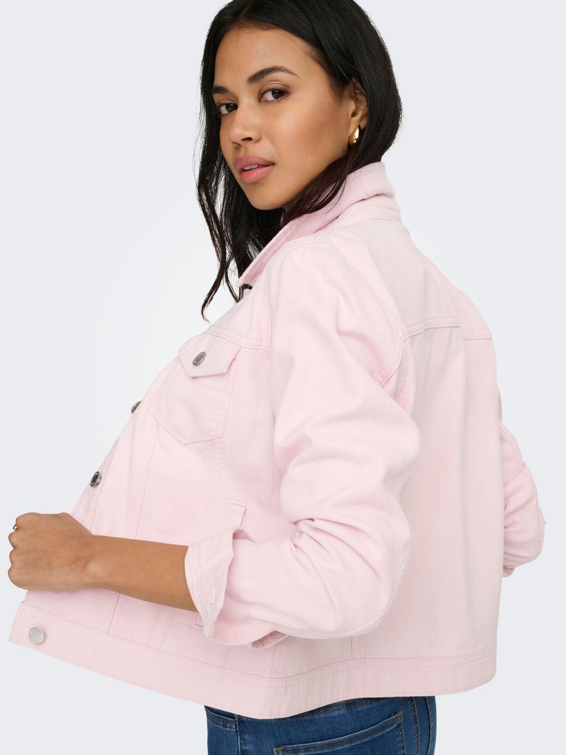 Buy ONLY Pink Comfort Stretch Classic Denim Jacket from Next USA