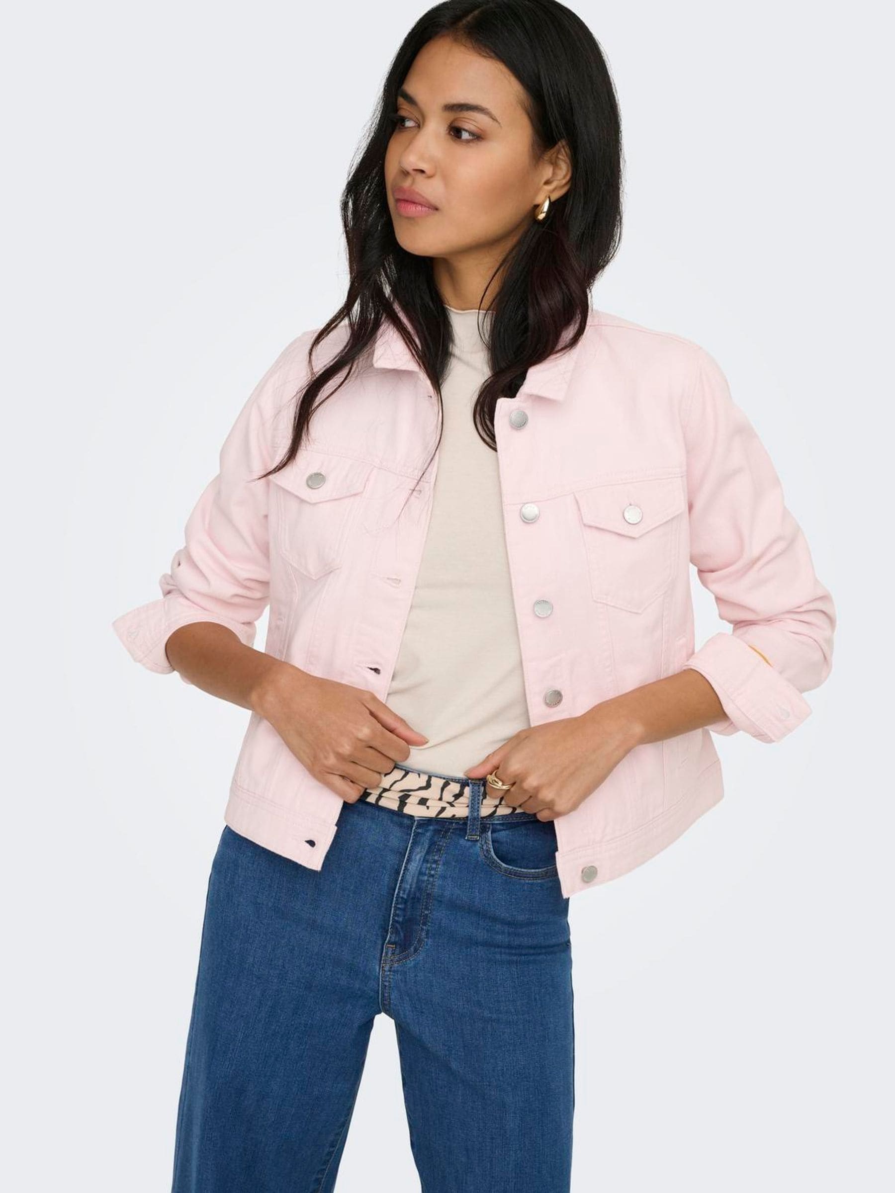 Buy ONLY Pink Comfort Stretch Classic Denim Jacket from Next USA