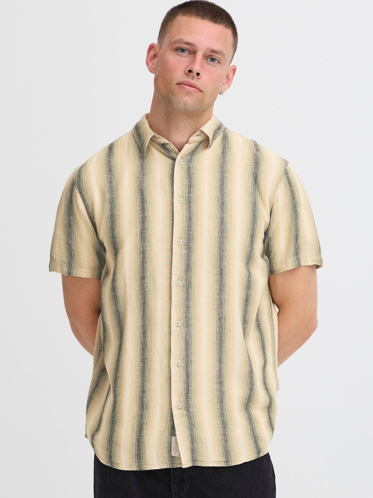 Blend Green Bobby Stripe Shirt - Image 1 of 8